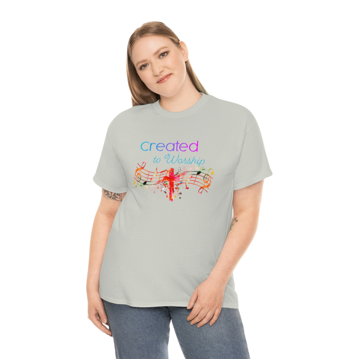 Created to Worship Colorful T-Shirt - Image 19
