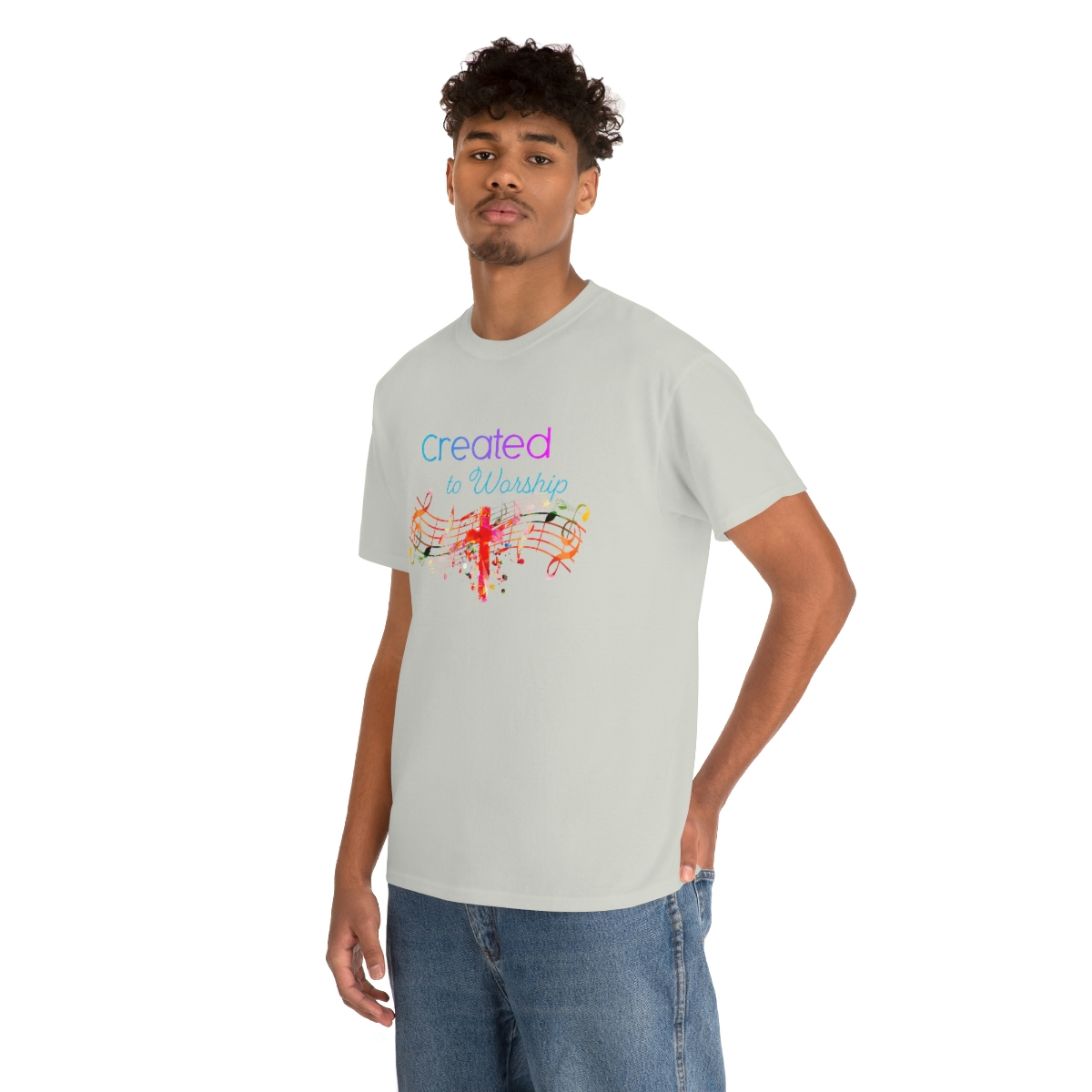 Created to Worship Colorful T-Shirt - Image 21