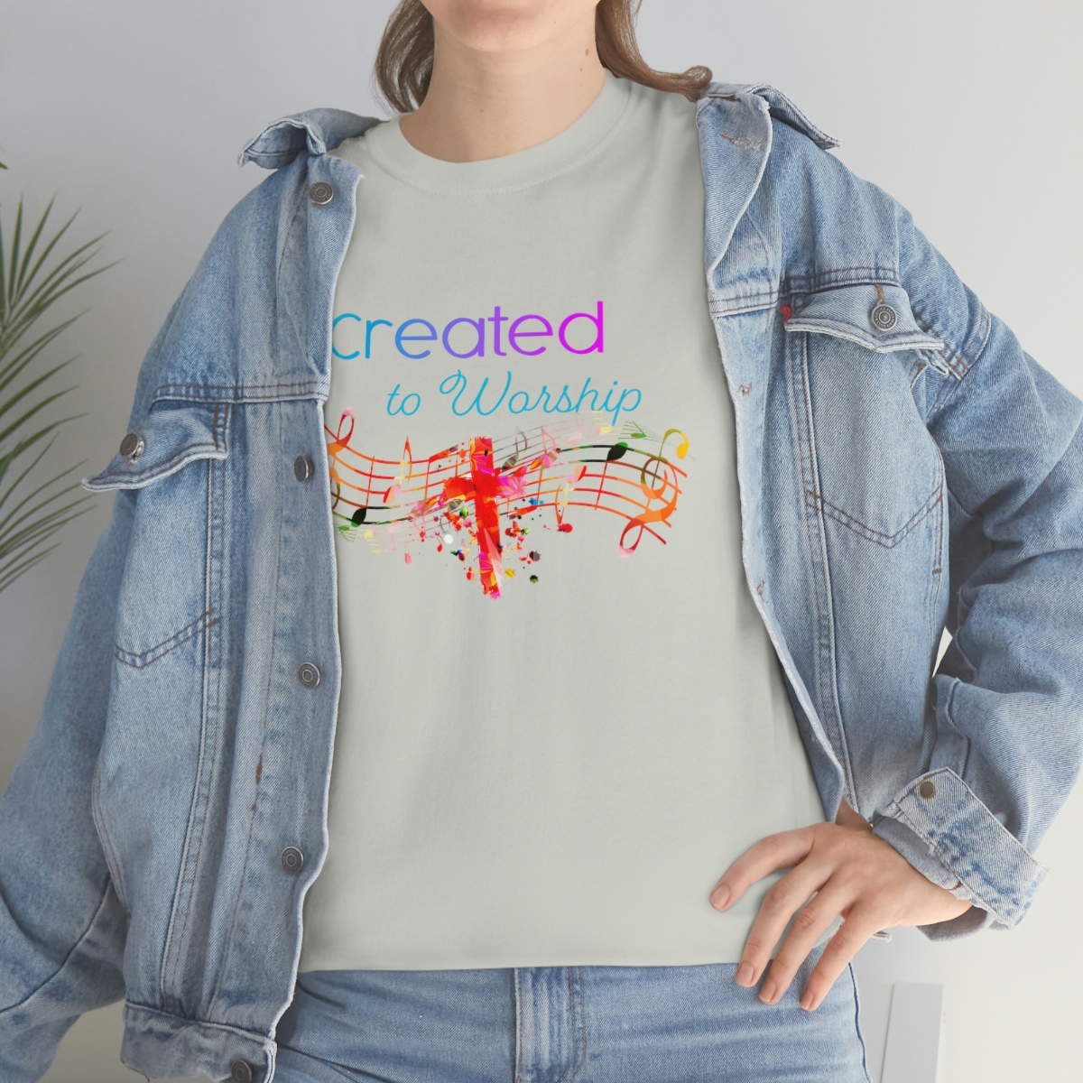 Created to Worship Colorful T-Shirt - Image 22