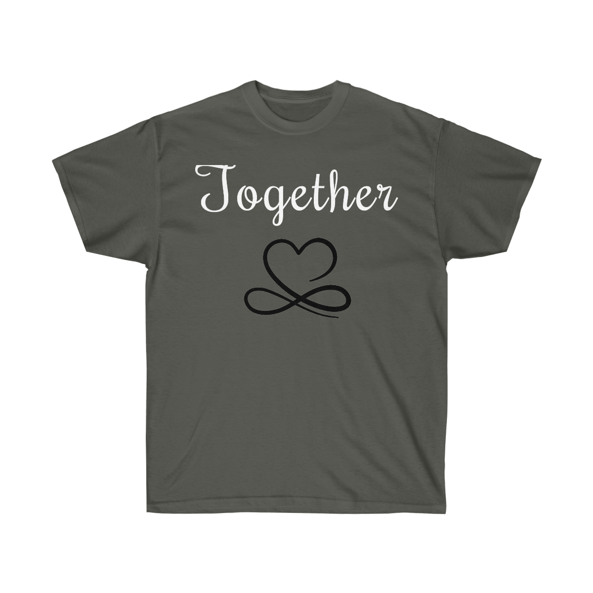 His and Her Better Together Marriage Tee Shirt White Imprint 2 - Image 5