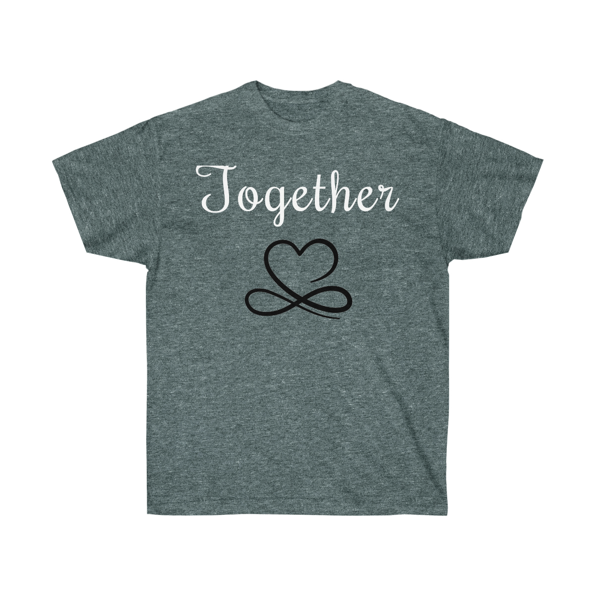His and Her Better Together Marriage Tee Shirt White Imprint 2 - Image 3