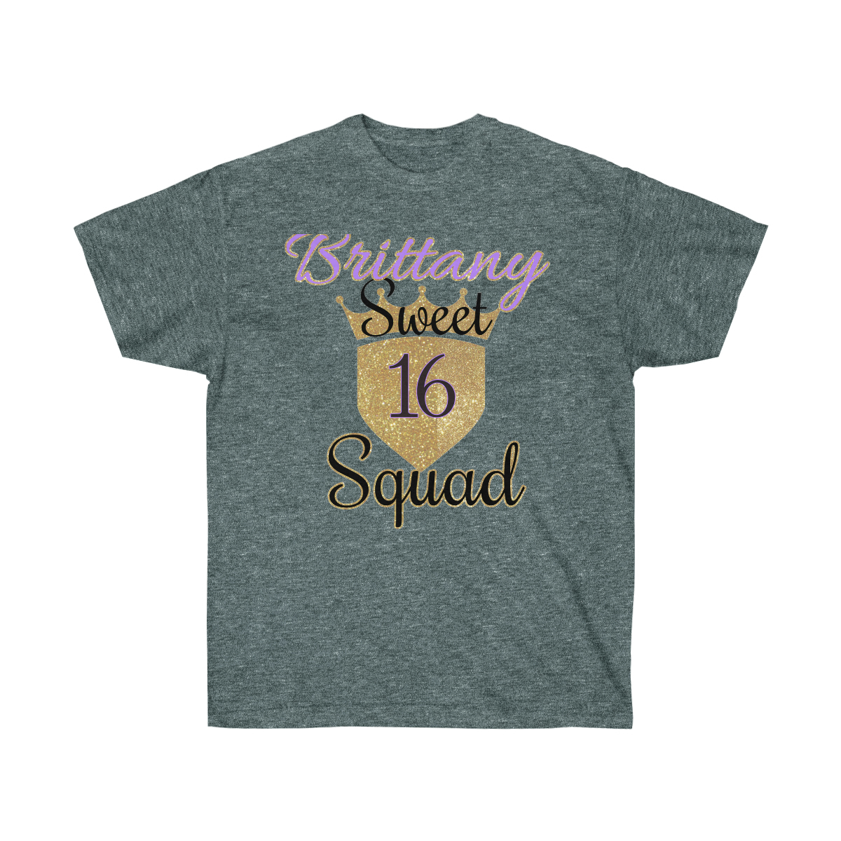 Sweet 16 Birthday Squad and Crew T-Shirt - Image 3