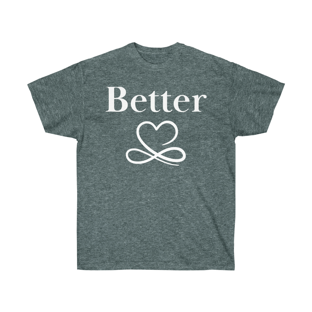 His and Her Better Together Marriage Tee Shirt White Imprint - Image 3