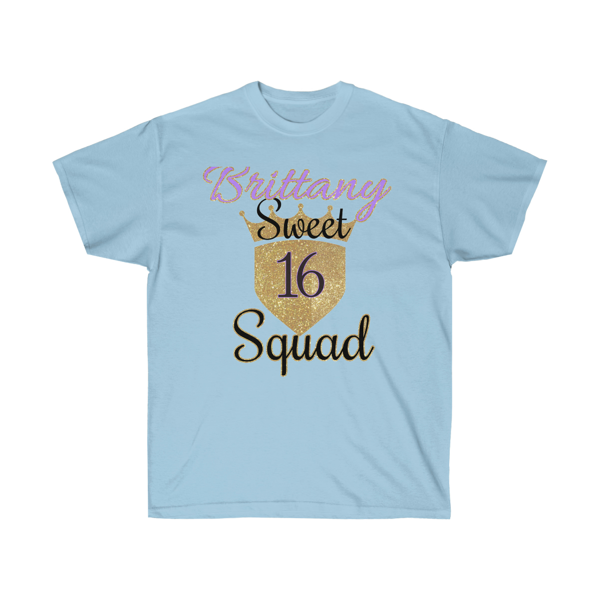 Sweet 16 Birthday Squad and Crew T-Shirt - Image 4