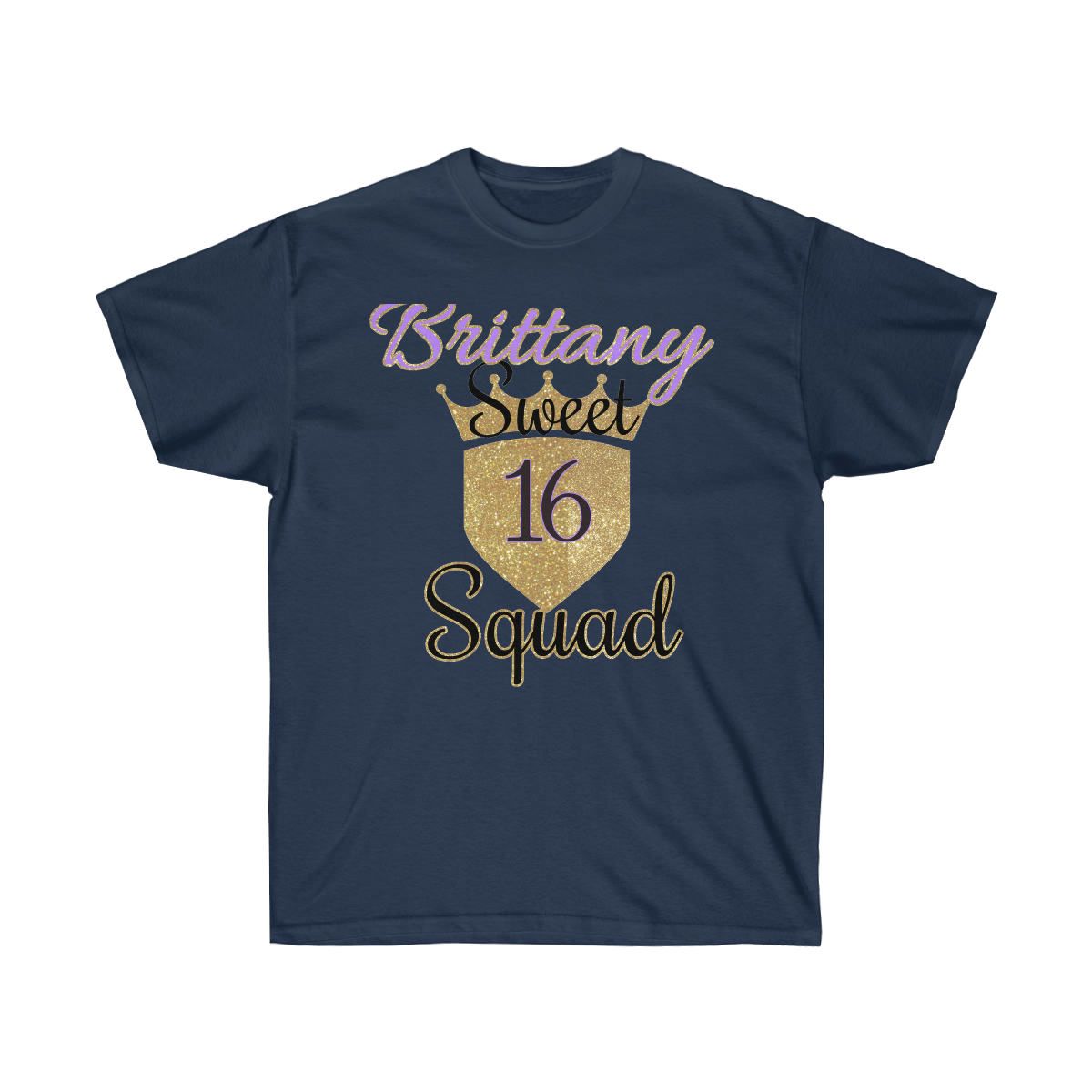 Sweet 16 Birthday Squad and Crew T-Shirt - Image 7