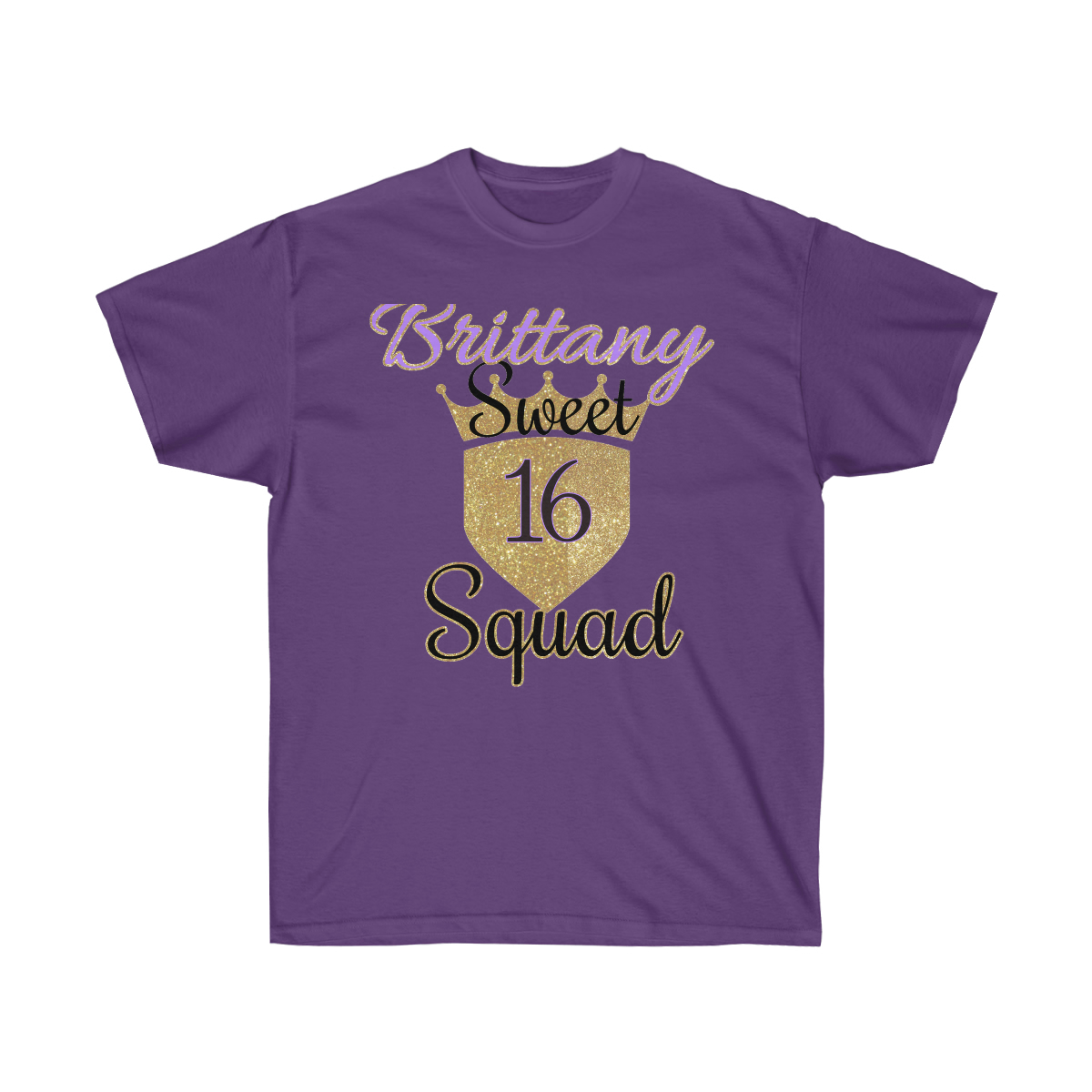 Sweet 16 Birthday Squad and Crew T-Shirt - Image 8