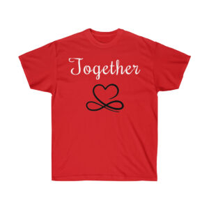 His and Her Better Together Marriage Tee Shirt White Imprint 2