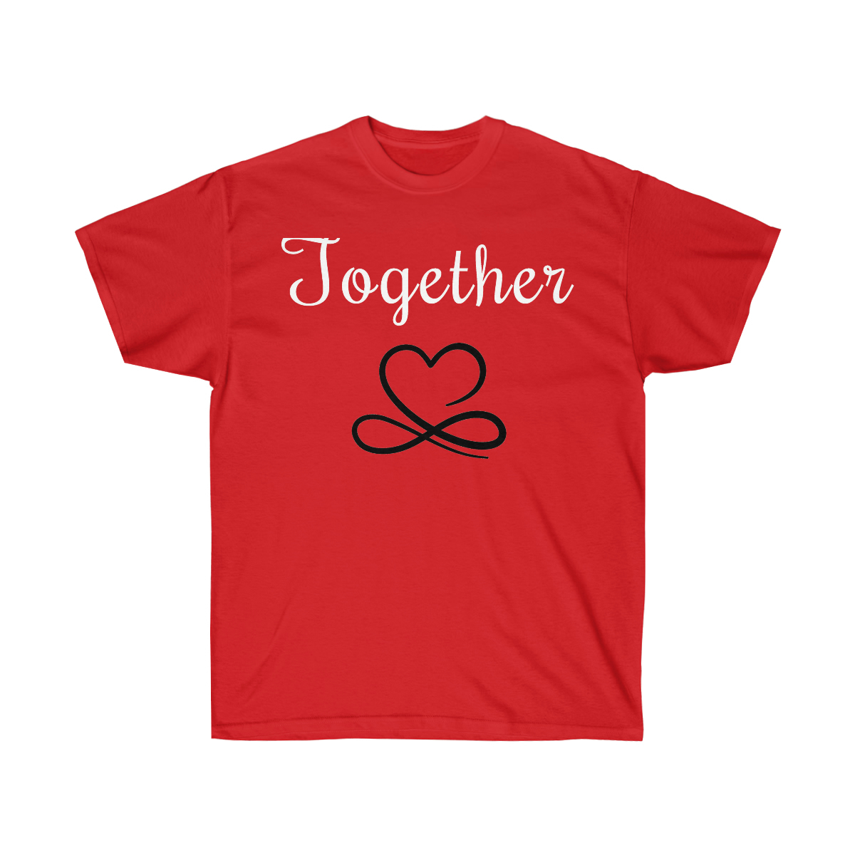 His and Her Better Together Marriage Tee Shirt White Imprint 2