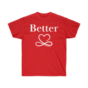 His and Her Better Together Marriage Tee Shirt White Imprint