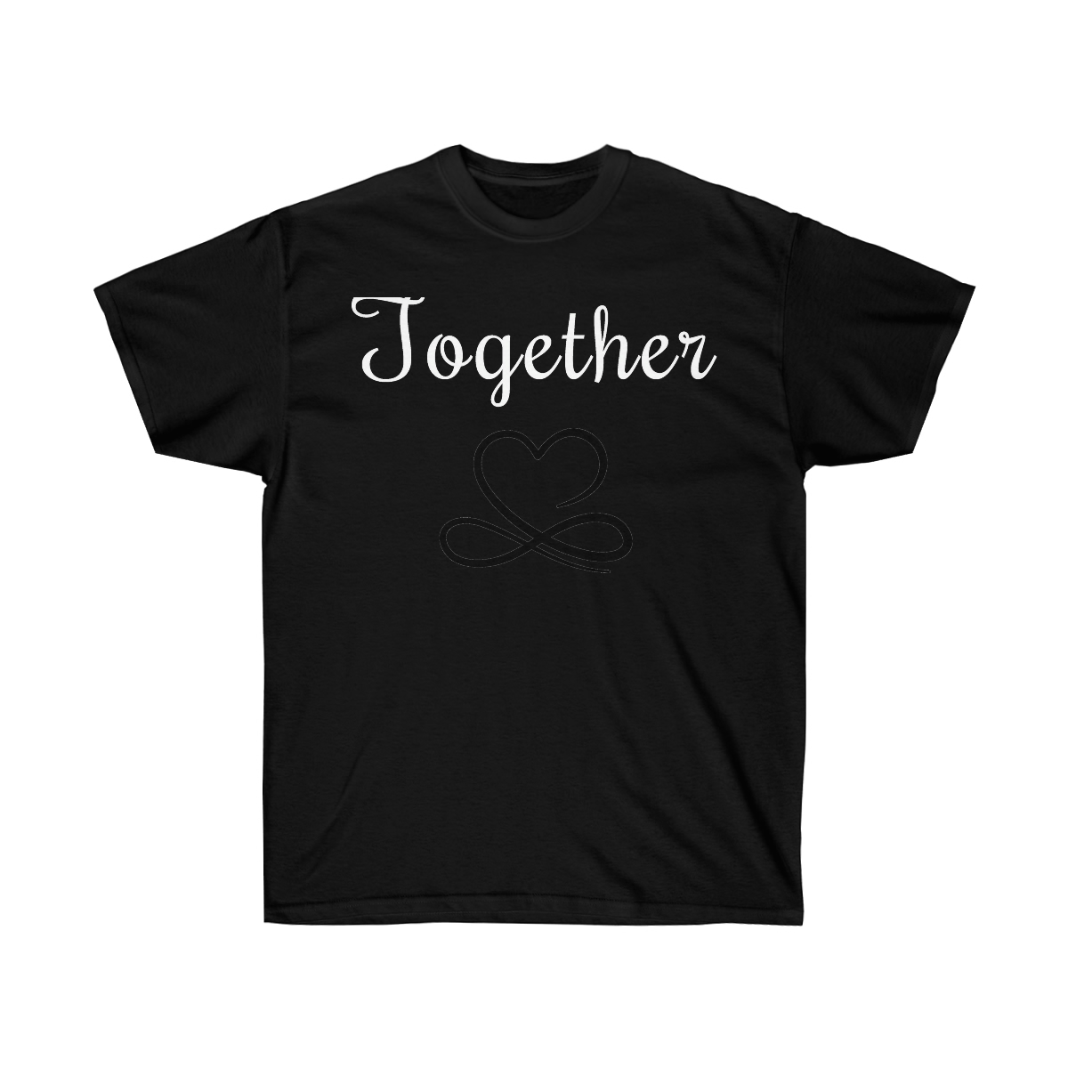 His and Her Better Together Marriage Tee Shirt White Imprint 2 - Image 2