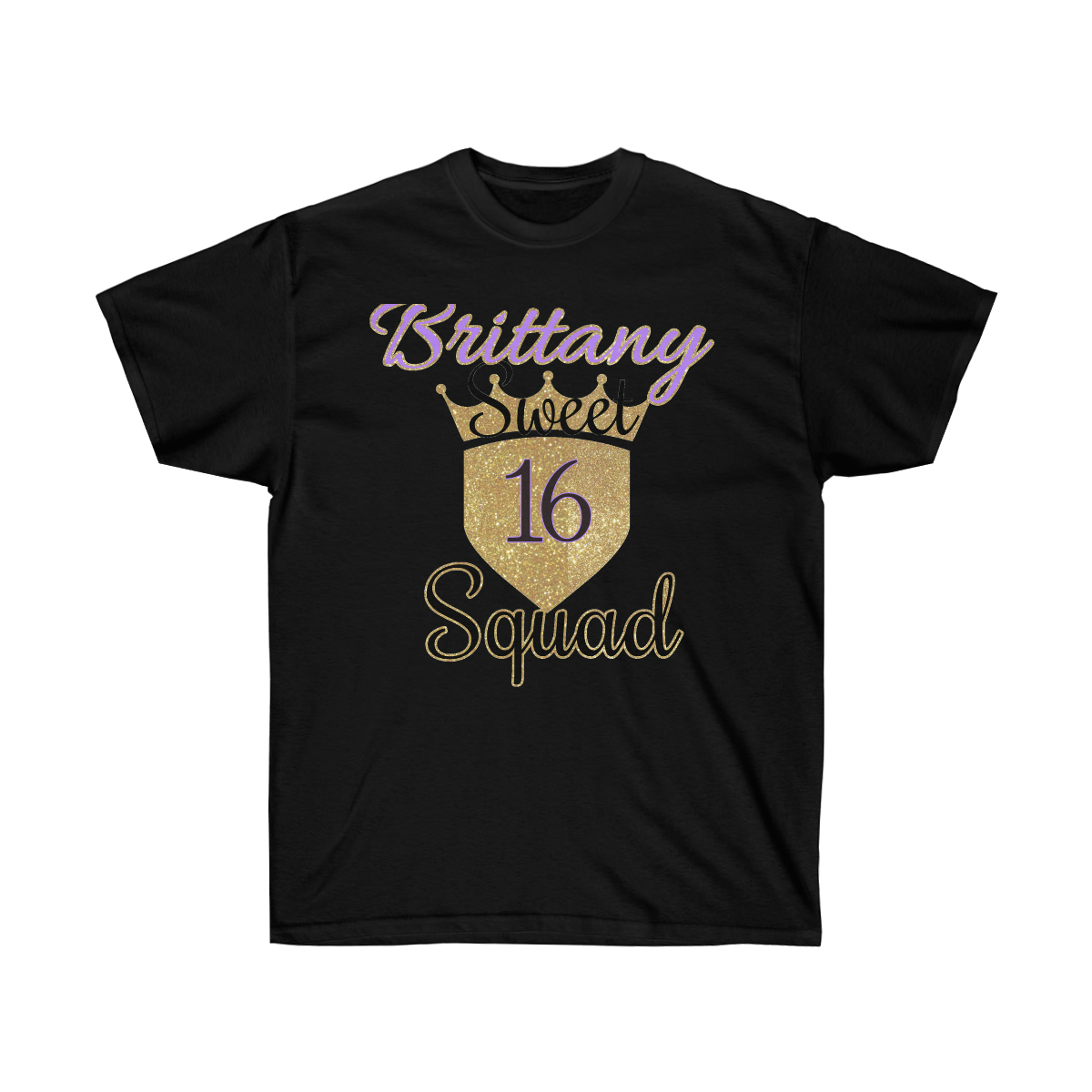 Sweet 16 Birthday Squad and Crew T-Shirt - Image 2