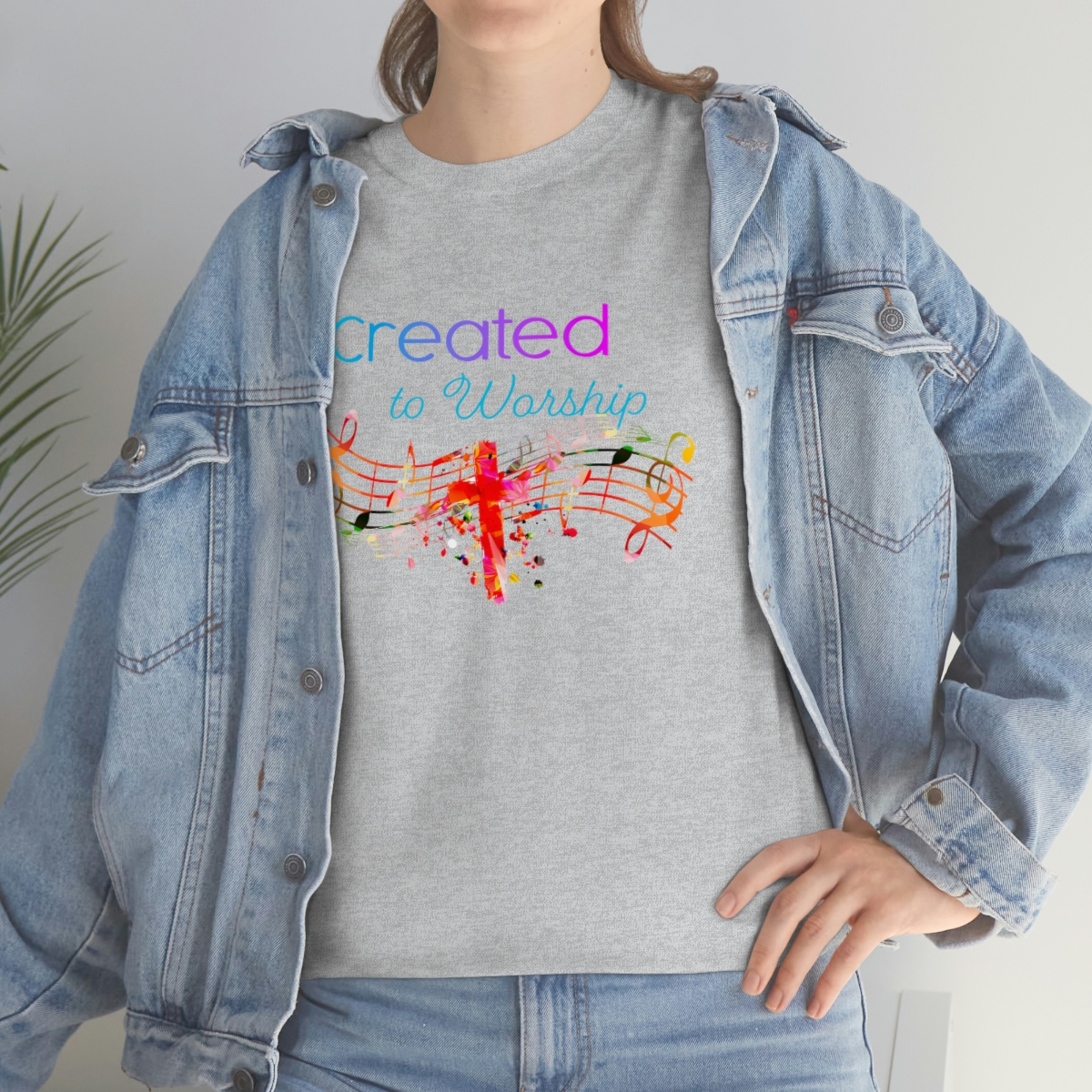 Created to Worship Colorful T-Shirt - Image 14