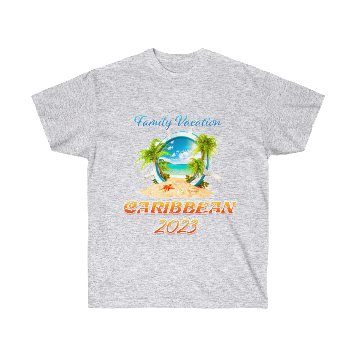 Caribbean Family Vacation Unisex Ultra Cotton T-Shirt - Image 2