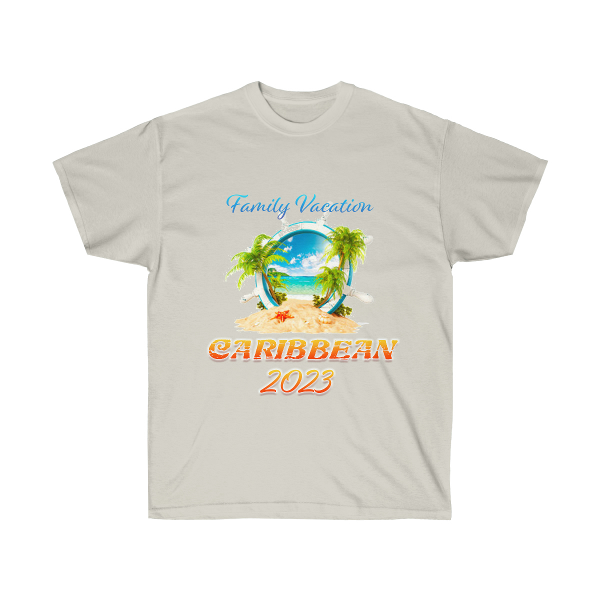 Caribbean Family Vacation Unisex Ultra Cotton T-Shirt - Image 4